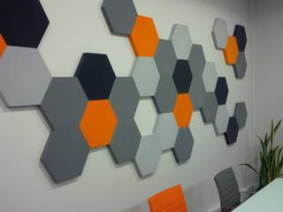Panele Hexa w biurze, FLUFFO FLUFFO 商业空间