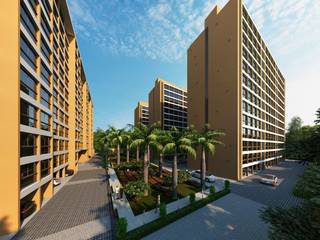 Dream City, AAYAM Architects AAYAM Architects Modern houses Bricks