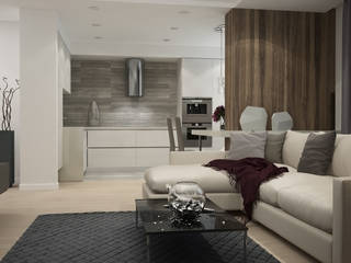 Современная квартира, GK DESIGN GK DESIGN Minimalist living room