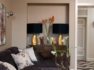 Project Fusion style, Ekaterina Kozlova Ekaterina Kozlova Eclectic style living room Textile Amber/Gold