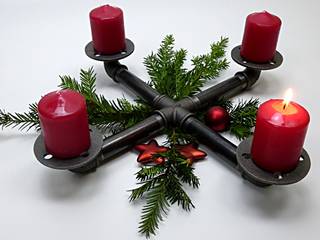 Weihnachten mal anders - im Industrial Design, ilTubo Wohnakzente ilTubo Wohnakzente Salones de estilo industrial Hierro/Acero