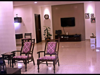 Banjara Hills House, Saloni Narayankar Interiors Saloni Narayankar Interiors Moderne Wohnzimmer