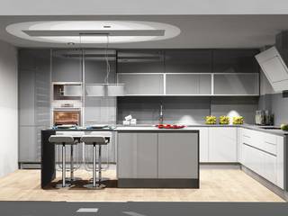 Cozinhas | Roupeiros | Moveis de banho, Amplitude - Mobiliário lda Amplitude - Mobiliário lda Moderne Küchen MDF Grau