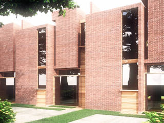 Town House, Odart Graterol Arquitecto Odart Graterol Arquitecto Ausgefallene Häuser Ziegel