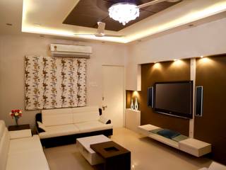 Dr. Mahesh Dama - 3 BHK Pent-house Interior, ZEAL Arch Designs ZEAL Arch Designs Salas modernas