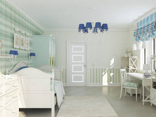 Детская комната для мальчика, Студия дизайна Дарьи Одарюк Студия дизайна Дарьи Одарюк Habitaciones para niños de estilo clásico