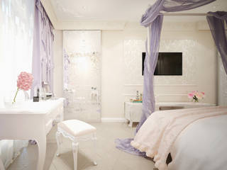Спальня "Pearl", Студия дизайна Дарьи Одарюк Студия дизайна Дарьи Одарюк Dormitorios clásicos