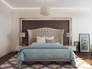 Спальня "Неоклассика", Студия дизайна Дарьи Одарюк Студия дизайна Дарьи Одарюк Bedroom