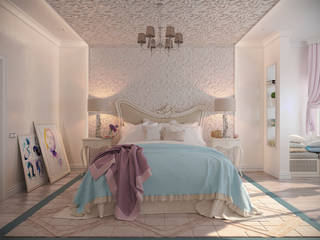 Спальня "Неоклассика" vol.3, Студия дизайна Дарьи Одарюк Студия дизайна Дарьи Одарюк Classic style bedroom