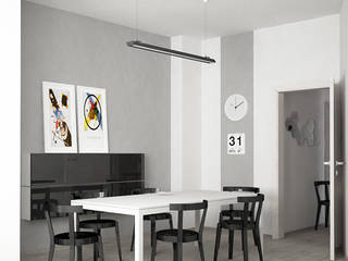 SB • Studio Professionale, Elisabetta Goso >architect & 3d visualizer< Elisabetta Goso >architect & 3d visualizer< Рабочий кабинет в скандинавском стиле