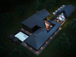 Проект дома в американском стиле / House in American style, Way-Project Architecture & Design Way-Project Architecture & Design Casas clásicas