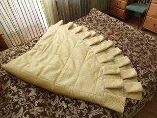 Покрывало на круглую кровать, Размер в размер Размер в размер Спальня в классическом стиле Текстиль Янтарный / Золотой