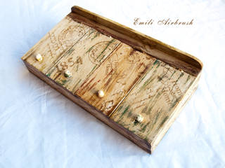 Aufbewahrungsbox, Shabby Look, Emili Airbrush Emili Airbrush 浴室 木頭 Wood effect