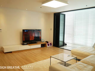32평 초원대림아파트 리모델링 , 디자인브리드 디자인브리드 Modern living room