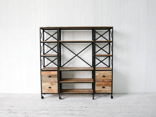 I/W Book Shelf - KR148-14, 올오브더빈티지 (all of the vintage) 올오브더빈티지 (all of the vintage) Industrial style living room