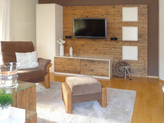Wohnzimmereinrichtung, herpich & rudorf GmbH + Co. KG herpich & rudorf GmbH + Co. KG Modern Living Room Wood Wood effect