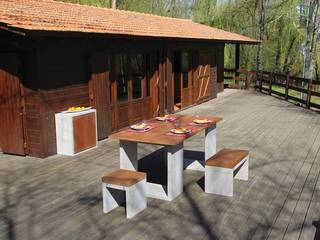 Mobiliário Exterior Concrete Kit, Amop Amop Minimalistischer Garten