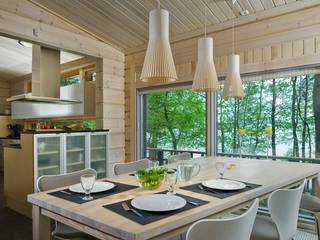 セクトデザイン, Secto 4201 ペンダント, ランピオナイオ ランピオナイオ Scandinavian style dining room Wood Wood effect