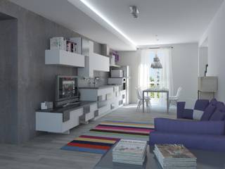 Ristrutturazione Appartamento Privato, Pardo Gaetano Architetto Pardo Gaetano Architetto Modern living room