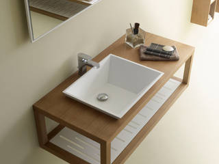 Xalio, Abad Abad Bagno moderno Legno Effetto legno