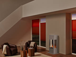 prism fire Opti-myst (heat), muenkel design - Elektrokamine aus Großentaft muenkel design - Elektrokamine aus Großentaft Livings modernos: Ideas, imágenes y decoración