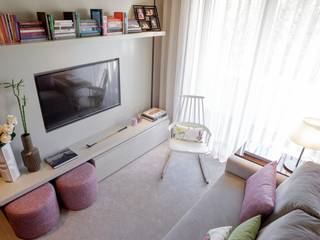 Residence Flat | Boavista Palace | 2015, Atelier Susana Camelo Atelier Susana Camelo Moderne Wohnzimmer Pink
