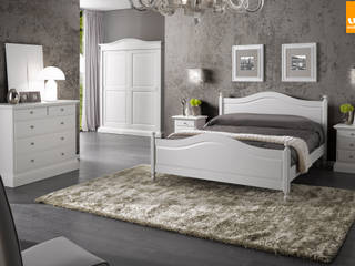 Mobili Bianchi in arte povera: Bianco è il must delle nuove tendenze dell' interior design, Mobilinolimit Mobilinolimit Country style bedroom Wood Wood effect
