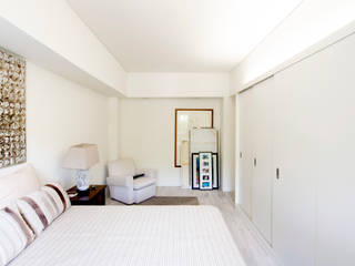 Apartamento Oeiras, Landmark Arquitectos Landmark Arquitectos Modern style bedroom MDF