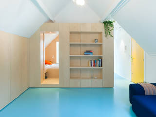 Amsterdam Urban Loft, Bureau Fraai Bureau Fraai 现代客厅設計點子、靈感 & 圖片