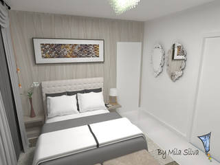 Quarto casal, Uma idéia confortável Uma idéia confortável Dormitorios de estilo ecléctico Tablero DM
