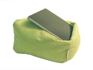 Tablet-Kissen Lesekissen – LESEfit soft, der Sitzsack für Buch & e-Book-Reader, antirutsch elastan-frei für Bett & Couch / lime, RÖHREN WOHNideen RÖHREN WOHNideen Modern living room