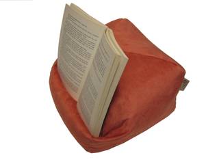 Tablet-Kissen Lesekissen - LESEfit soft, der echte Sitzsack für Buch & e-Book-Reader, antirutsch elastan-frei für Bett & Couch / terracotta, RÖHREN WOHNideen RÖHREN WOHNideen Livings de estilo