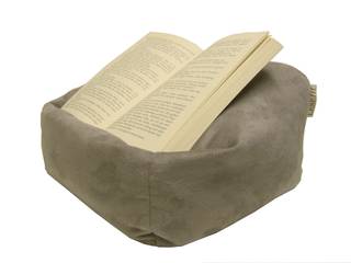 Tablet-Kissen Lesekissen – LESEfit soft, der echte Sitzsack für Buch & e-Book-Reader, antirutsch elastan-frei für Bett & Couch / grau, RÖHREN WOHNideen RÖHREN WOHNideen Dormitorios modernos