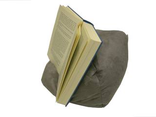 Tablet-Kissen Lesekissen – LESEfit soft, der echte Sitzsack für Buch & e-Book-Reader, antirutsch elastan-frei für Bett & Couch / grau, RÖHREN WOHNideen RÖHREN WOHNideen Dormitorios de estilo moderno