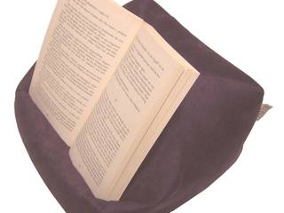 Tablet-Kissen Lesekissen – LESEfit soft, der echte Sitzsack für Buch & e-Book-Reader, antirutsch elastan-frei für Bett & Couch / aubergine, RÖHREN WOHNideen RÖHREN WOHNideen Living room
