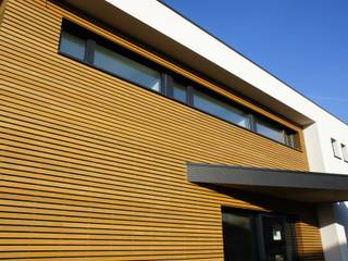 Maison passive en ossature bois, Bureau d'Architectes Desmedt Purnelle Bureau d'Architectes Desmedt Purnelle Maisons modernes