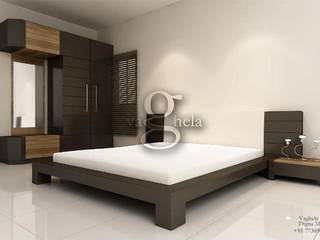 Bedroom Interiors, Vaghela interiors Vaghela interiors Bedroom