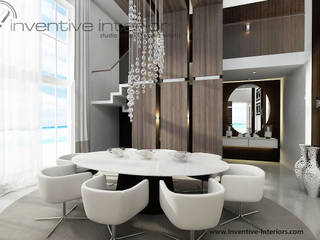INVENTIVE INTERIORS - Dom z widokiem, Inventive Interiors Inventive Interiors Modern dining room Wood Wood effect