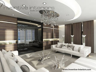 INVENTIVE INTERIORS - Dom z widokiem, Inventive Interiors Inventive Interiors クラシックデザインの リビング 木 木目調