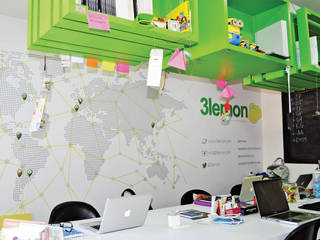 OFICINA 3LEMON, ESTUDIO DUSSAN ESTUDIO DUSSAN Modern style study/office