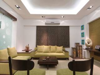 A SHOW APARTMENT, Archana Shah & Associates Archana Shah & Associates غرفة المعيشة