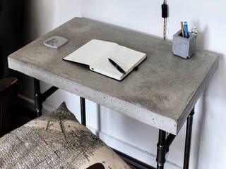 Mini Beton Schreibtisch, Concrete Jungle | Betonmanufaktur Concrete Jungle | Betonmanufaktur Industrial style study/office
