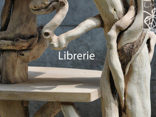 Librerie, Livyng Ecodesign Livyng Ecodesign ГостинаяПолки Дерево Эффект древесины