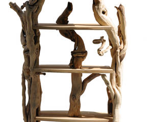 Librerie, Livyng Ecodesign Livyng Ecodesign Living roomShelves Wood Wood effect