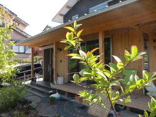 岐阜県多治見市, 株式会社タマゴグミ 株式会社タマゴグミ Asian style house Wood Wood effect