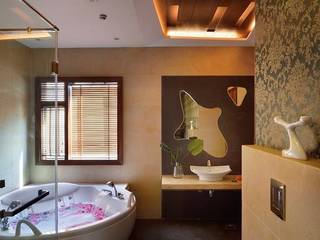 GAJENDRA YADAV'S RESIDENCE, Spaces Architects@ka Spaces Architects@ka Modern style bathrooms
