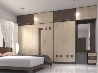 cupboards, CRYSTAL INTERIORS & FURNISHINGS CRYSTAL INTERIORS & FURNISHINGS غرفة نوم