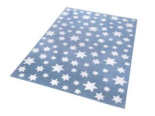 TAPIS WECON BLEU JEANS STAR MODERNE, Tapis-Cosy.fr Tapis-Cosy.fr ห้องนั่งเล่น