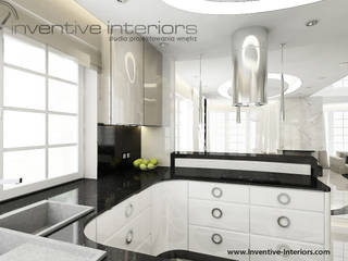 INVENTIVE INTERIORS - Ekskluzywny dom w marmurze, Inventive Interiors Inventive Interiors Klassische Küchen
