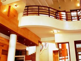 Anwar salim and sabeena saleem s residence, Murali architects Murali architects Modern corridor, hallway & stairs
